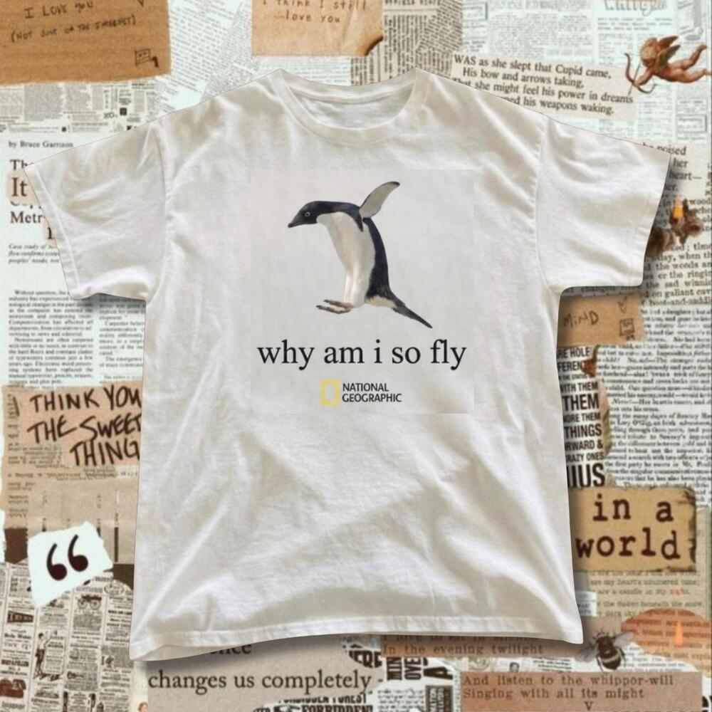 National Geographic White Penguin Tee